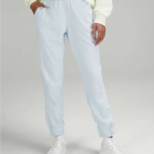 Lululemon Brushed Softstreme Ribbed High-Rise Jogger Powder Blue sz8 NWoT #0023